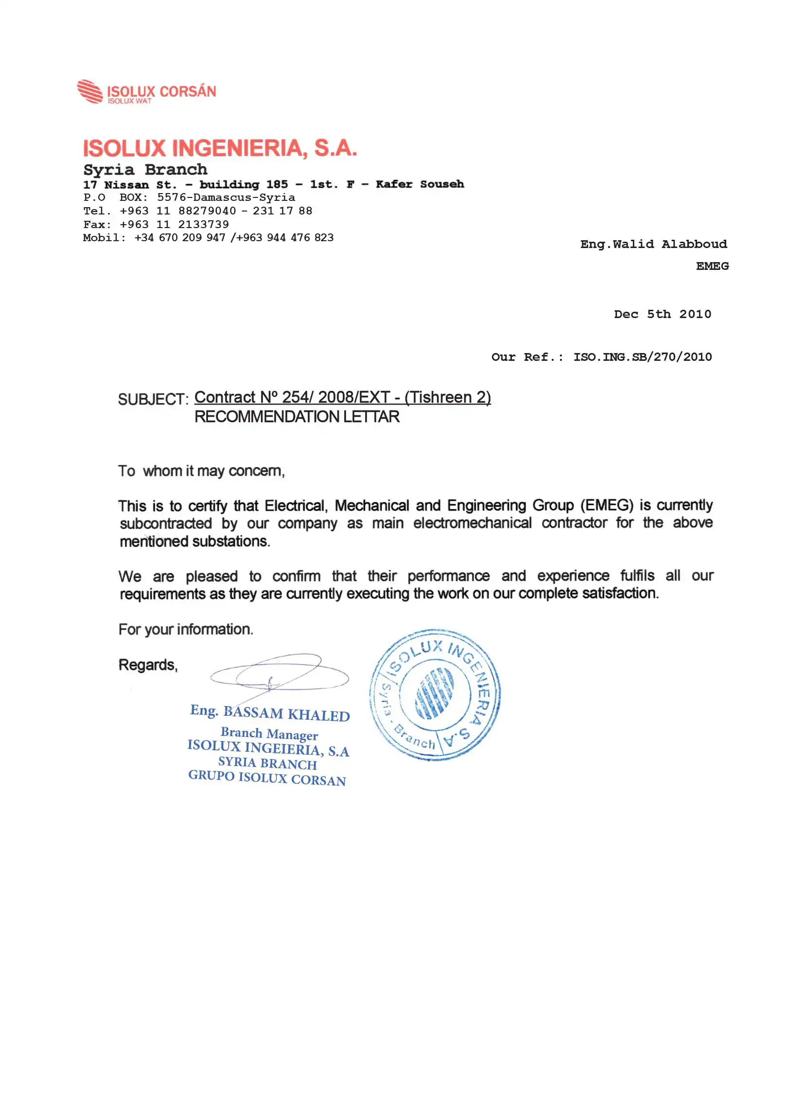 certificate-ISOLUX-4